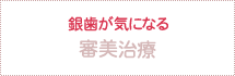 銀歯が気になる 審美治療